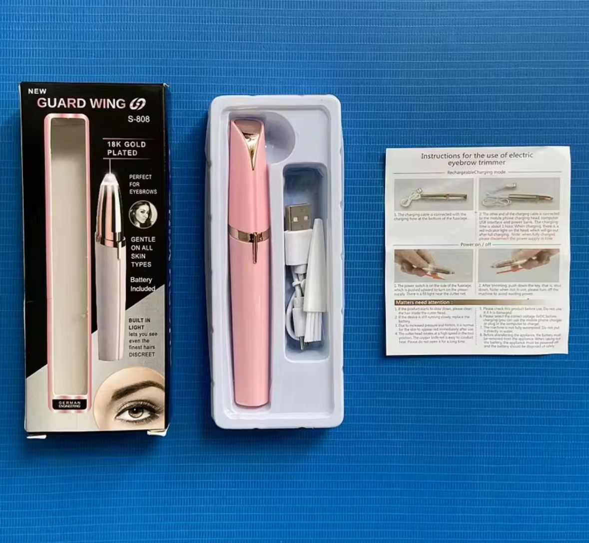 Depilador de cejas portátil